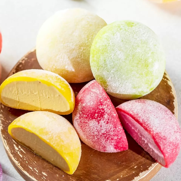 Mochi 2U (Té verde, Sésamo, fresa, chocolate, Mango, Piña y coco)