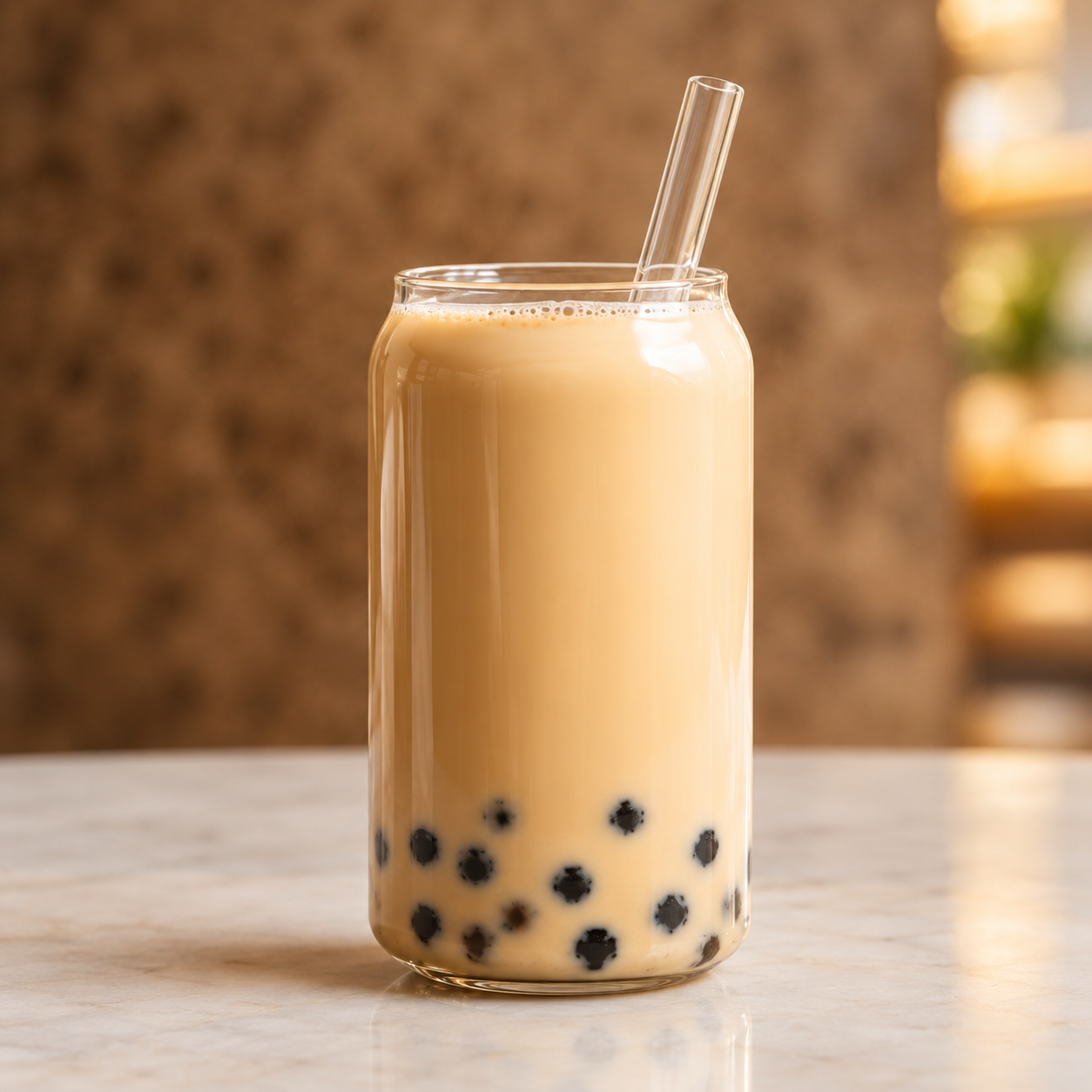Bubble tea de azúcar moreno